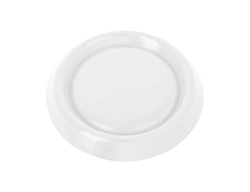 ADGO Grille de Ventilation, Diffuseur Rond, Diamètre 90-160 mm, Réglable, Fermeture Complète, Verrouillable, Avec Moustiquaire, Moustiquaire, Blanc, 1 pièce