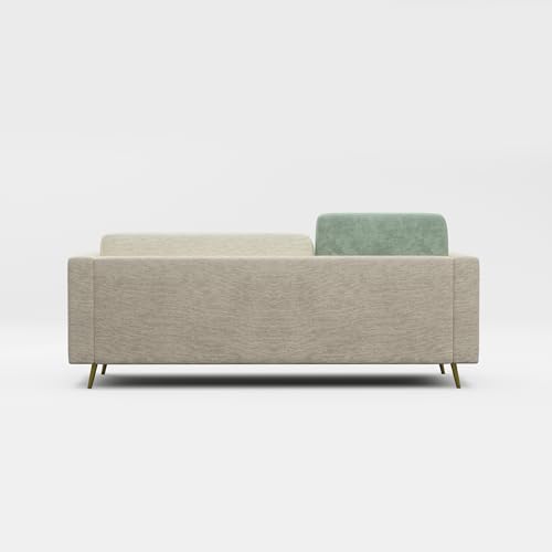 Image of Nuvola Premium Latex Fabric Sofa | 3, 4 & 5 Seater Options | 2 & 3-Toned Variants | Ultra-Soft Deep Seating Comfort | Modern Living Room Sofa | 3-Year Warranty