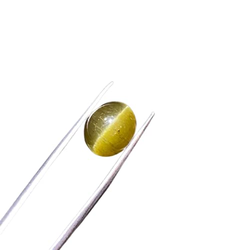 GenericStone Jewels 8.25 ratti Cat's Eye Gemstone Certified Natural Lesunia Lehsuniya Loose Gemstone