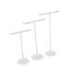 AKOOSY 3 Pièces Support Boucles Oreilles Métal T-forme Amovible Présentoir Bijoux Petit Organisateur Boucles pour Vente et Photographie Lot