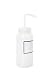 Vestil BTL-WW-16-LBL Wide Mouth Low Density Polyethylene (LDPE) Round Squeeze Wash Bottle with Label and Natural Cap, 16 oz Capacity, Translucent