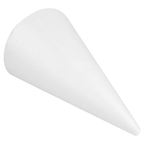 Garneck Craft Foam Cone White Cones Polystyrene Foams Ball Modelling for DIY Home Craft Project Tree Table Centerpiece 34. 5x19. 5cm White