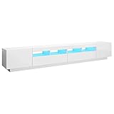 Mit seinem trendigen und zugleich praktischen Design wird dieser TV-Schrank mit LED-Leuchten definitiv zum Blickfang in Ihrem Zimmer