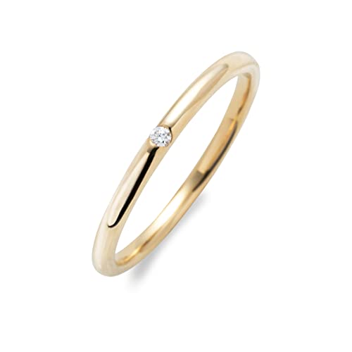 LEGAN (レガン) ダイヤモンド リング イエローゴールド K18YG 12号 天然ダイヤモンド 結婚指輪 指輪 細身 マリッジリング レディース 日本国内製