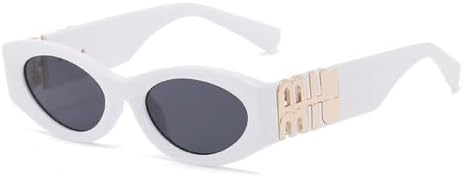 Vintage Cat Eye For Women Sunglasses Personality Resin Lens Travel Eyewear Girls Cute Small Frame Goggles