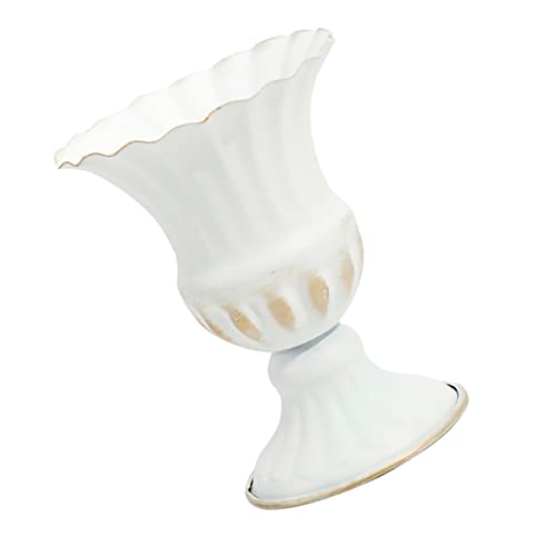WEKADRIN florero Soporte Artificial baldes Jardinera de urna rústica ollas Retro jarrones de Cubo suculentas Wedding Decoration Decoración Floral Maceta de Hierro Forjado Planchar