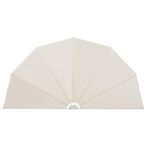 vidaXL Seitenfächer Terrasse 200cm Creme Balkonfächer Seitenmarkise Windschutz
