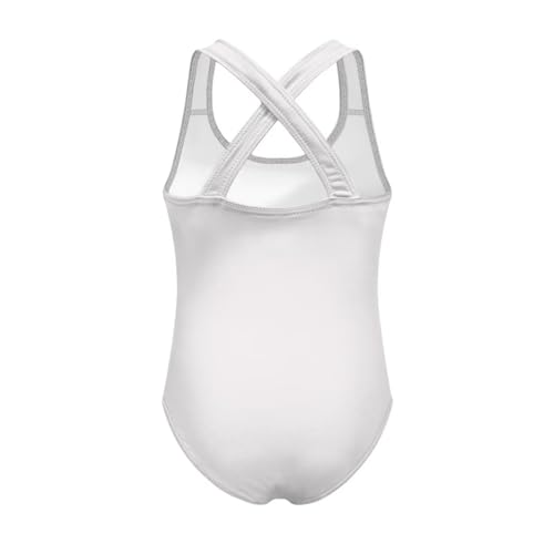 Image of Girls One Piece Swimsuit Axolotl Cross Back Straps Bathing Suit Lightweight Quick Dry Gymnastics Leotard