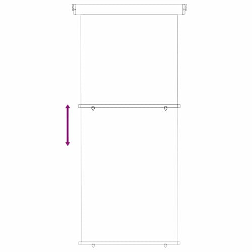 Store latéral balcon en acier et polyester rétractable pour terrasse - 5