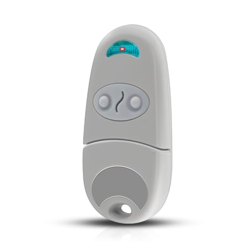 Telecomando per cancello 433,92 MHz – compatibile con CAME TOP432NA – 2 canali, 1 telecomando + 1 paio di batterie a bottone – per porte di garage e cancelli automatizzati