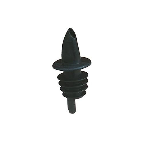 Spill-Stop 350-08 Black Plastic Pourer - Dozen
