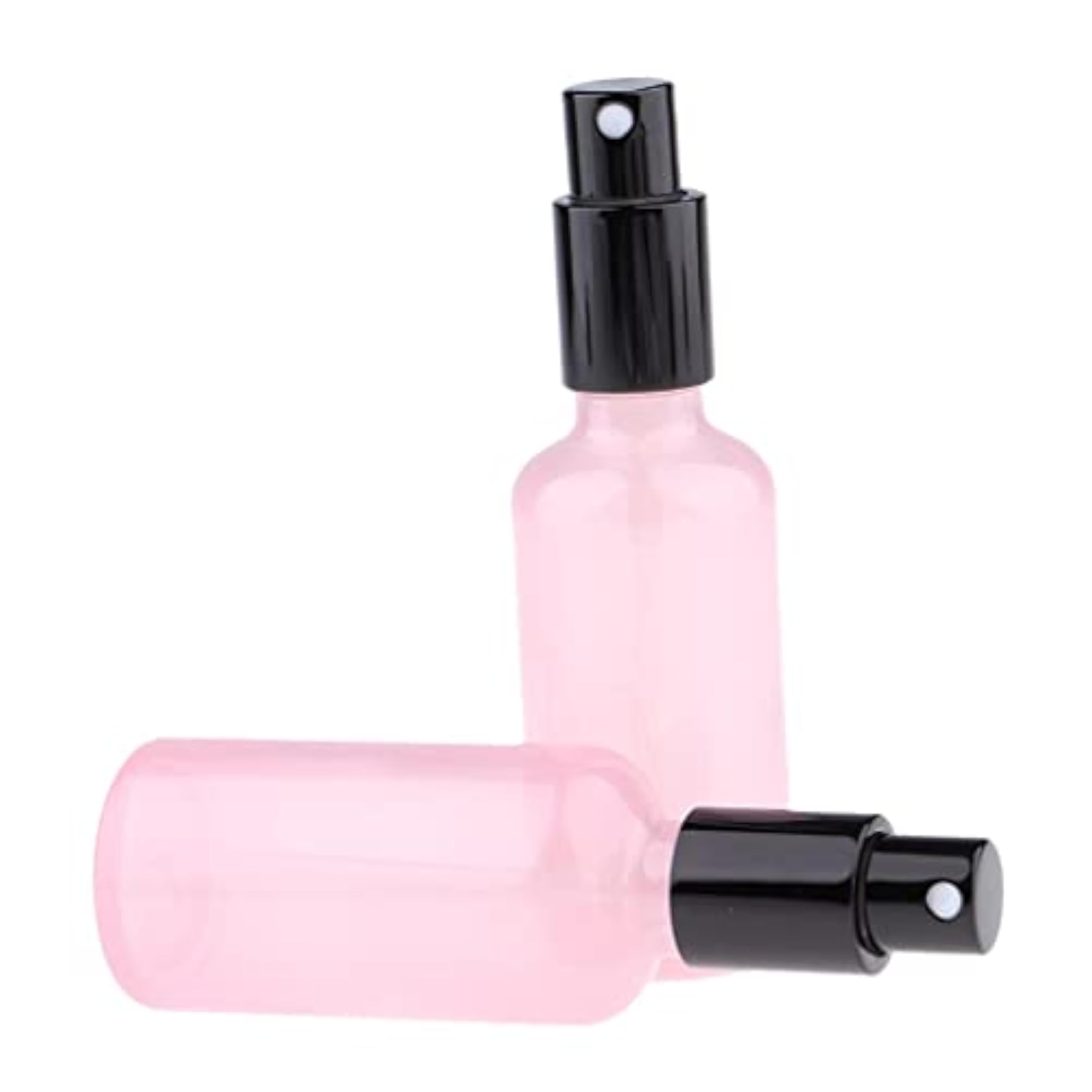 2x2pcs Empty Glass Pump Spray Bottle, 50ml