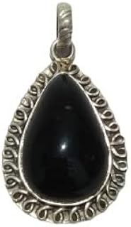 Black Onyx Gemstone Pendant, 925 Sterling Silver Pendant, Protection Pendant, Birthday Gift Pendant, Faceted Onyx Pendant, Black Onyx Jewelry, Anniversary Gift, Modern Pendant, Artisan Boho Pendant, Gift For Her