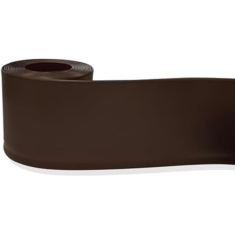 PRO FLEX Dark Brown Vinyl Wall Base Ultra Thick (1/8 inch), 4 inch X 40 ft Non Glued Wall Base Trim Durable and Flexible - Easy Install Vinyl Floor Base That Resists Scuffing and Cracking Cover