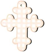 Coton Colors Gingham 10" Cross Pink