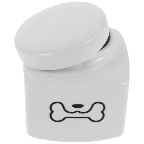 Abaodam Urne Funéraire pour Animaux en Céramique 9,5x9,3x9,3 Cm, Boîte à Cendres Hermétique pour Chien et Chat, Urne Commémorative Petite, Réceptacle Solide pour Souvenir des Cendres