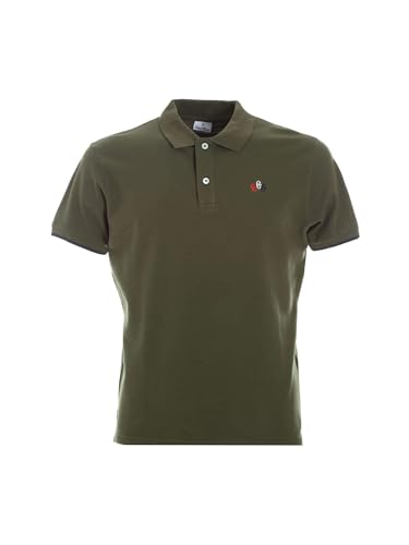 Polo vert Conte of Florence vêtement de marque chic manches courtes pour homme