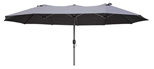 Preisvergleich Produktbild Garden Pleasure Doppel-Sonnenschirm, Grau
