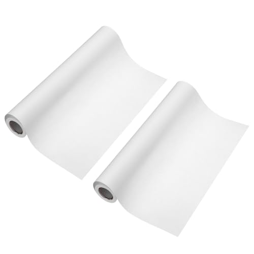Rollo de papel para caballete PATIKIL blanco de 70 g/m² para dibujar y pintar 2 uds