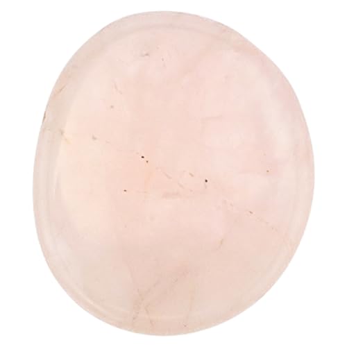 Down To Earth Crystals and Healing Stones - Large Palm Stone Crystals - Crystal for Good Luck, Positive Energy, Meditation - Unique Stocking Stuffers Gifts for Women, Men (Rose Quartz)