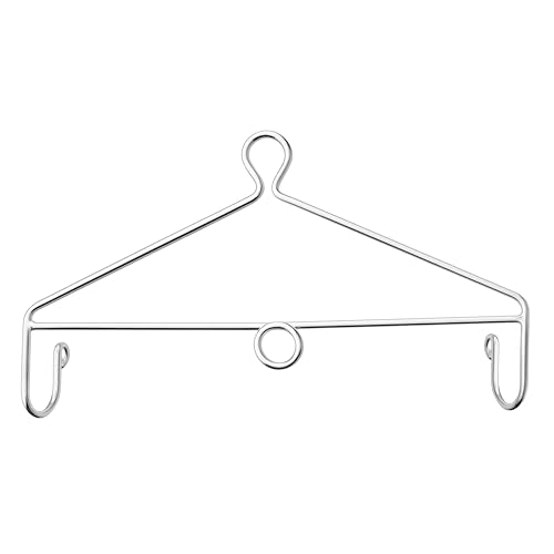 Image of Baby Cradle Hanger | Supports Up to 25Kg | Strong Metal | Rattle Toy Hanging for Thottil Swing Jhula Palna | (Silver, Centre Hole)