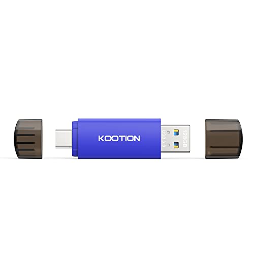 Image of KOOTION 128GB USB C Flash Drive 2-in-1 Type-C Pen Drive USB-A & USB-C 3.0 Dual Drive OTG, Thumb Drive Memory Stick for Android Smartphone /Tablet /PC
