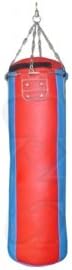 Bestzo MMA Punching Bag -Synthetic Leather Blue/Red -Unfilled