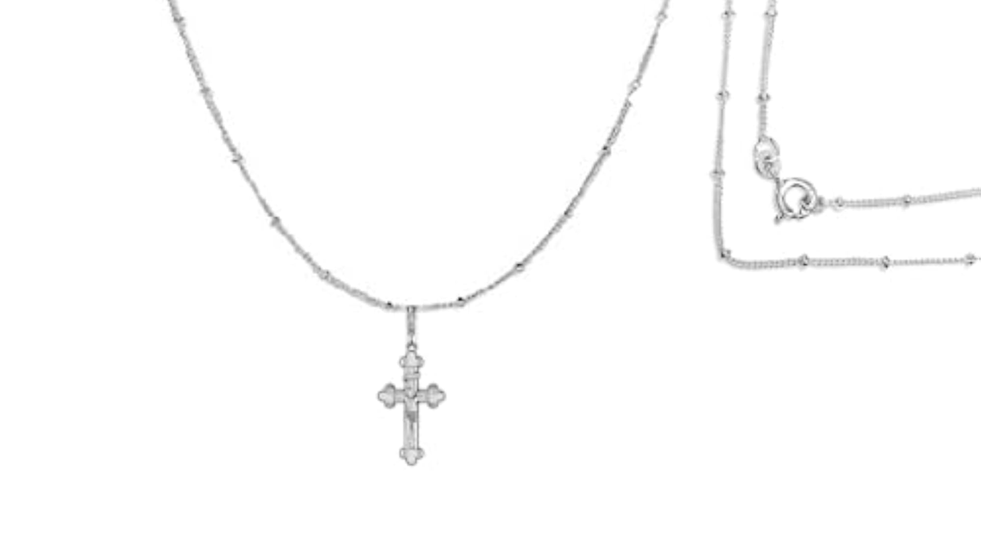 Sterling Silver Isa Masih Chain Pendant Necklace, Unisex