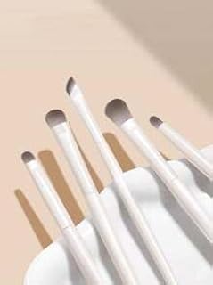 Juego de 5 brochas de maquillaje de ojos natu...