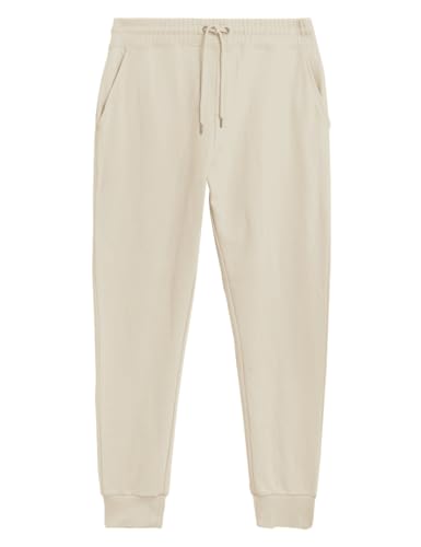 Image of Marks & Spencer Mens Solid Mid Rise Regular Fit Jogger