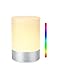 Lampe de Table à LED pour Chambre à Coucher, Lampe de Chevet sans Fil Rechargeable avec 3 Luminosités de Lumière Chaude, Lampe de Nuit Multicolore RGB avec Commande Tactile à 360 ° pour Enfants