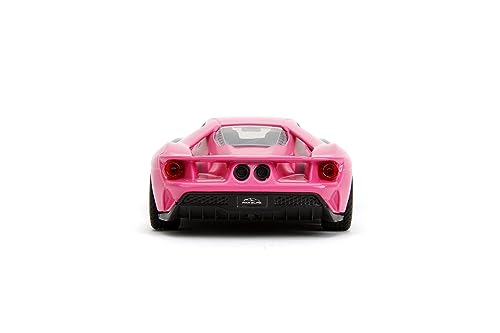 Jada Pink Slips 1:32 W2 2017 Ford GT Die-Cast Car, Toys for Kids and Adults (Silver/Pink), Multi-color - Image 4