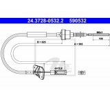 ATE 24.3728-0532.2 - Cavo Comando, Comando Frizione