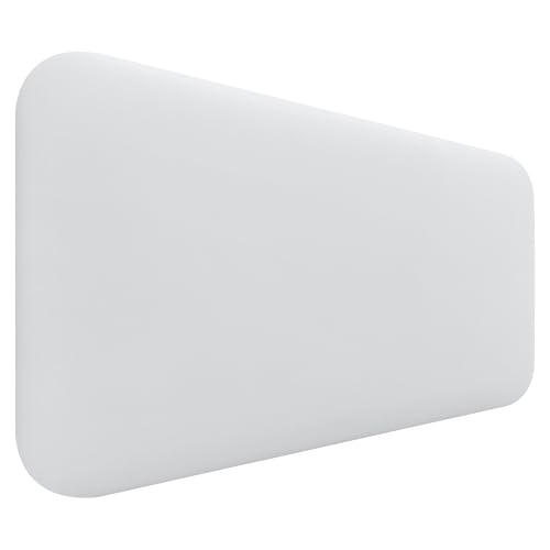 DHOME Cabecero Tapizado Liso Redondeado