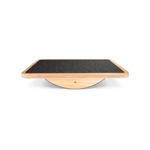 StrongTek Professional Wooden Balance Board, Rocker Board, Wood Standing Desk Accessory, Balancing Board for Under Desk, Anti Slip Roller, Core Strength, Stability, Office Wobble Boards