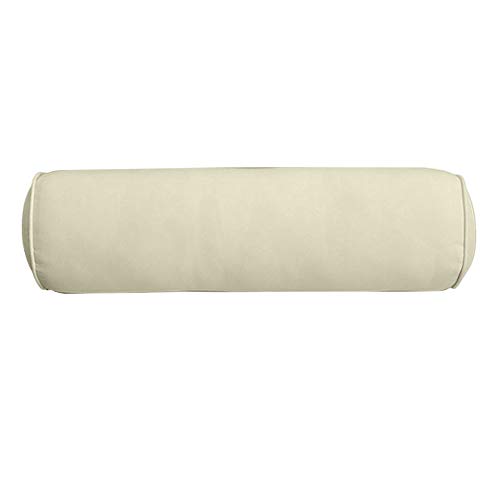 DBM IMPORTS *Cover ONLY* - Outdoor Bolster Pillow Slipcover Piped Trim Large 26