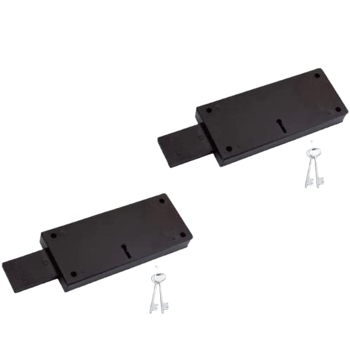 RTC PLUS Xtra Power Side Shutter Lock | Pack of 2 Pieces with 4keys | Rolling Shutter Lock | 3 Turn Shutter Locks | Locks for Shutter & Main gate Brown (B0BJDBDWR9) Amazon Price History, Amazon Price Tracker