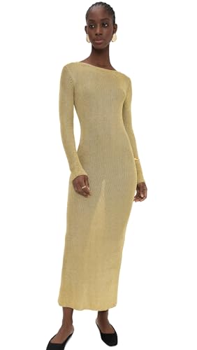 STAUD Women's Nikitta Dress, Gold, M