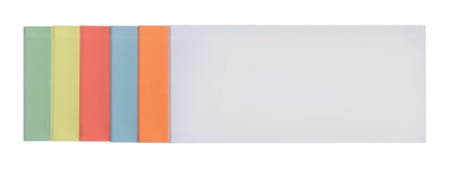 FRANKEN Moderationskarten Rechteck 205 x 95 mm 500 Stück Präsentationskarten ideal für Meetings Trainings Schulungen im Büro oder Hotel und Lehrer in der Schule Metaplankarten Bunt UMZ 1020 99