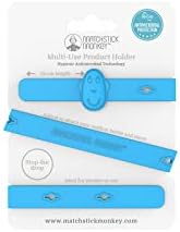 Matchstick Monkey, Antimicrobial Silicone Multi-Use Product Holder Strap for Teether, Bottle and more in Stroller, Car and Highchair, 3 Months Old+, 55 cm, Yellow