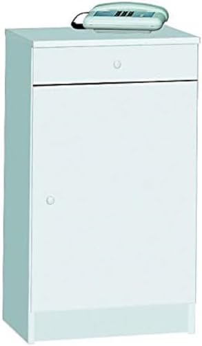 Mobiletto Multiuso 1 Anta + 1 cassetto 46 x 80 x 34 cm basso