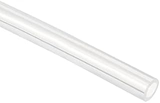sourcingmap Silicone Tube, 2mm ID, 3mm OD, 2M, Flexible Silicone Rubber Tubing, Water Air Hose Pipe,Transparent, for Pump Transfer