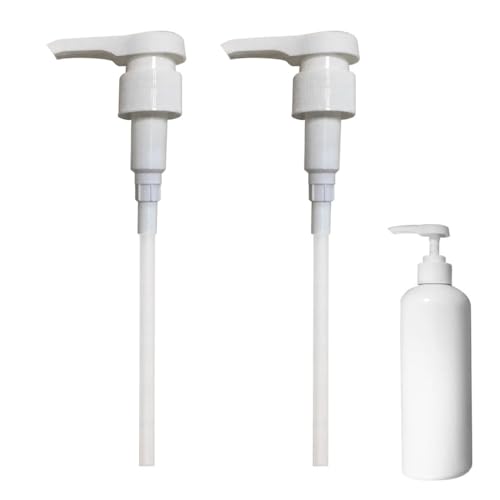 2 Stück Dosierpumpe 1L Sirup für Best Body Nutrition,Sirupspender Wiederverwendbar,30mm Schraubflasche Dosierspender,Pumpaufsatz Shampoo Pumpspender Pumpkopf für 28/410 Gewindebehälter Flasche