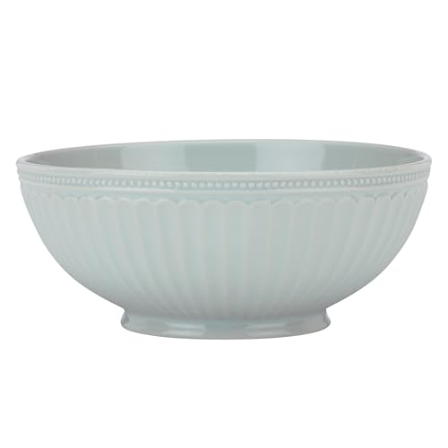 Lenox 856933 French Perle Groove Ice Blue Medium Bowl