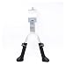 Stojak na rower 1 sztuk Rower podwójny kickstand 24 cali 26 cali 700c 29 calowy rowerowy stojak na rowerom regulowany wsparcie rowerowe stojak stojak Wytrzymały (Color : Silver adjustable)