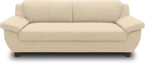 DOMO. collection Panama 3 Sitzer, Sofa, 3er Couch, Garnitur, 3-2-1, beige, 207 cm