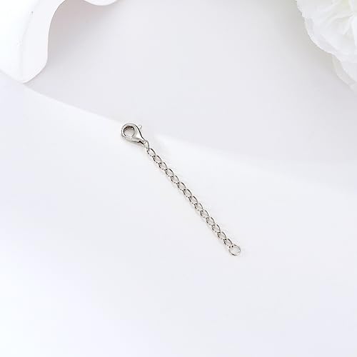 Image of 14K Gold Durable 1.5 inch /2 inch /3 inch Chain Extender, Yellow /White /Rose Gold Removable Necklace Chain Extension with Sturdy Lobster Clasp, Adjustable Extender Chain for Necklace Anklet Bracelet