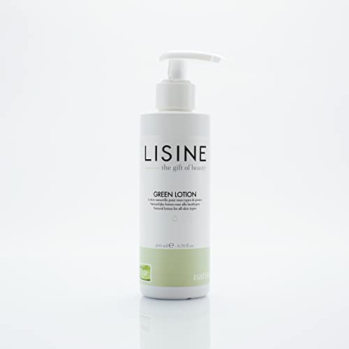 Lotion Tonique Nettoyante Naturelle Green Lotion 200 ml, Soin Visage Tout Type de Peau, Vegan Friendly, avec Extrait d'Aloe Vera, Bétaïne, Betterave, Hydratant, Apaisant et Bien-Être, LISINE Cover