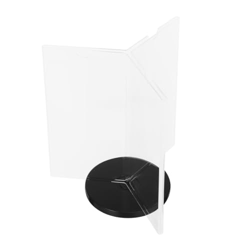 VILLCASE Desktop Display Stand The Menu Acrylic Rotary Menu Holder Transparent Menu Display Stand