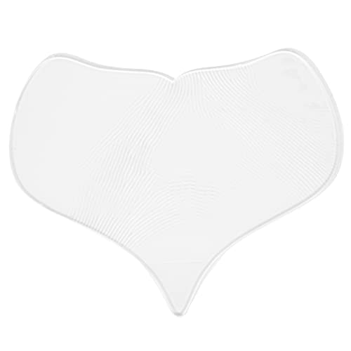 Brrnoo Almohadilla Antiarrugas para Escote, Parches Antiarrugas, Almohadilla Antiarrugas de Silicona Lavable en Forma de corazón Reutilizable para la prevención de Arrugas en la Piel del Pecho